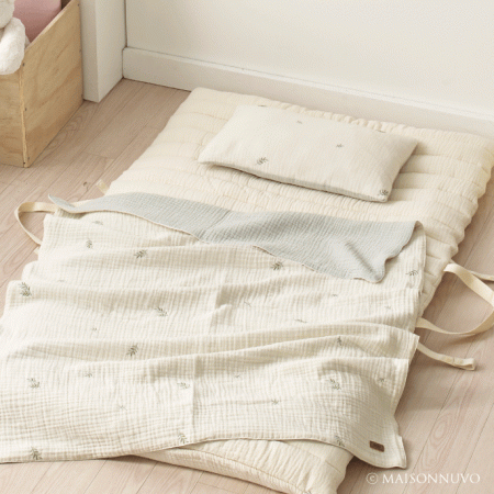 나뭇잎낮잠이불세트 어린이낮잠이불 6중 거즈면 18온스 최고급형