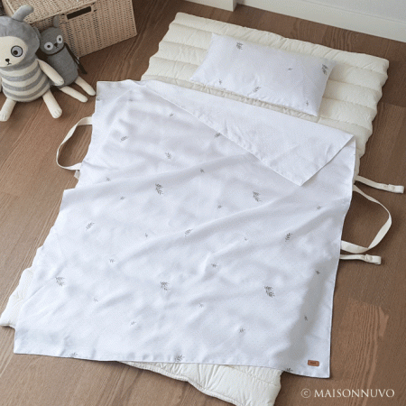 나뭇잎 여름낮잠이불세트 / 인견이불 / 피그먼트 80수 면패드 / 낮잠이불가방 / 자수이불 / 어린이낮잠이불 / 18온스 최고급형